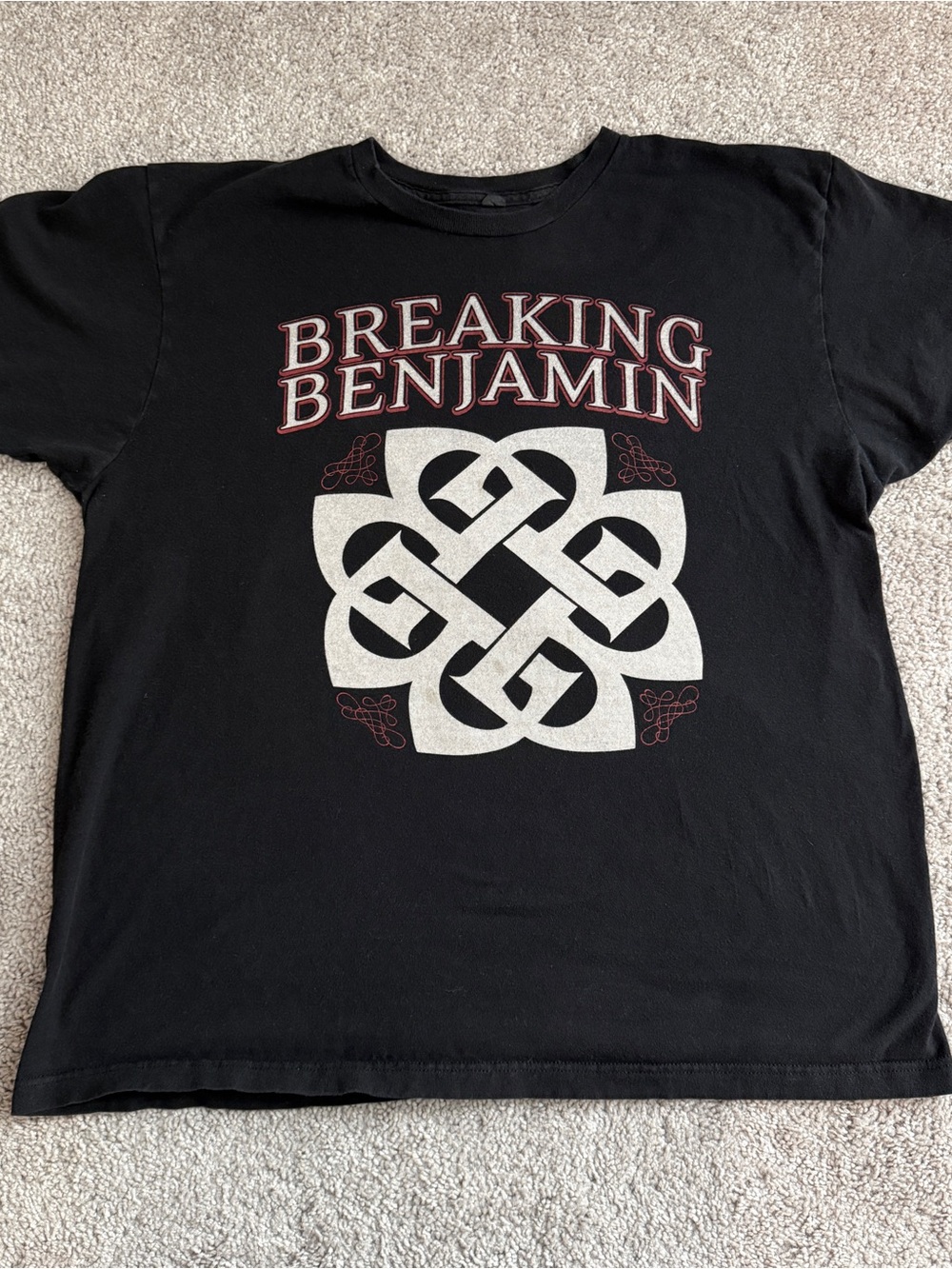 Breaking Benjamin 2015 Tour Double Sided Band T Shirt Black XL